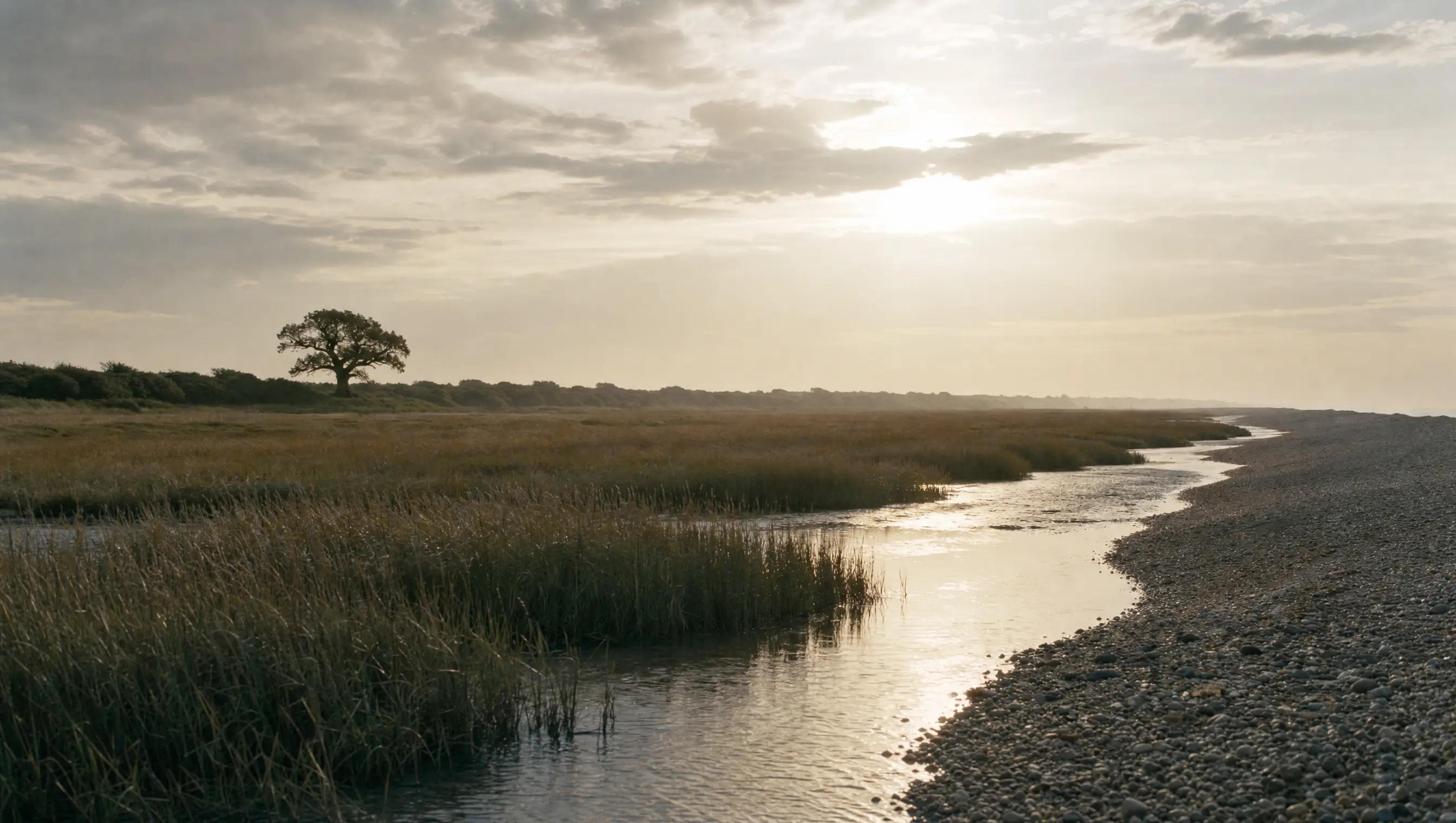 The marshes at golden hour