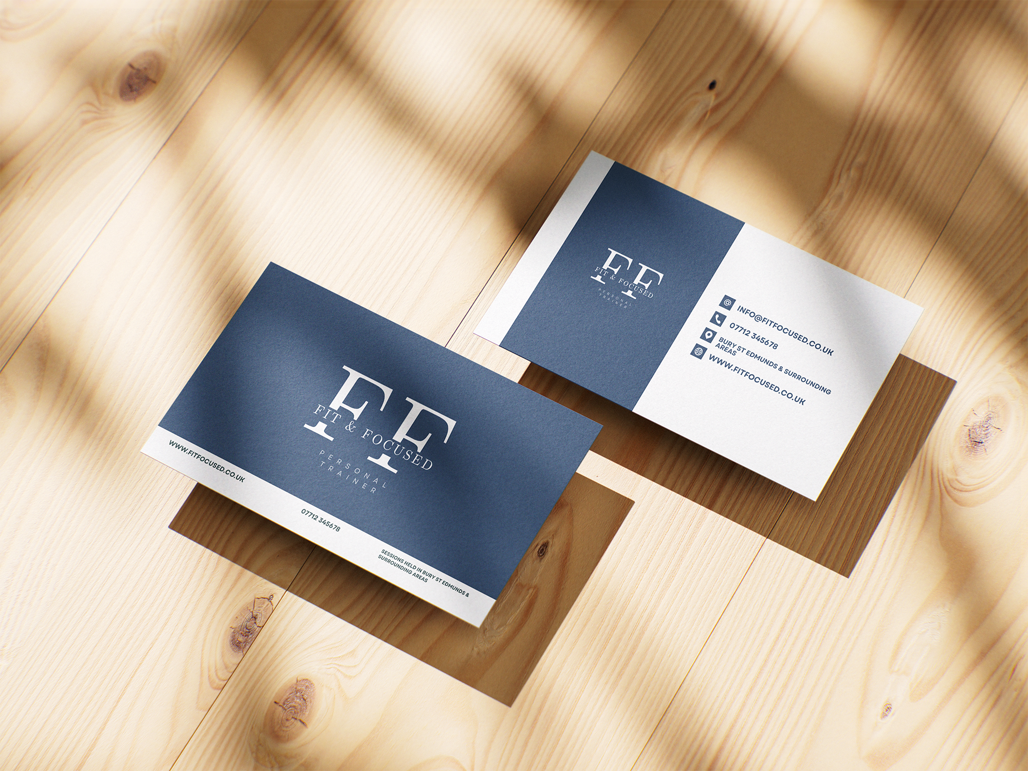 Fit and Focused brand collateral concept