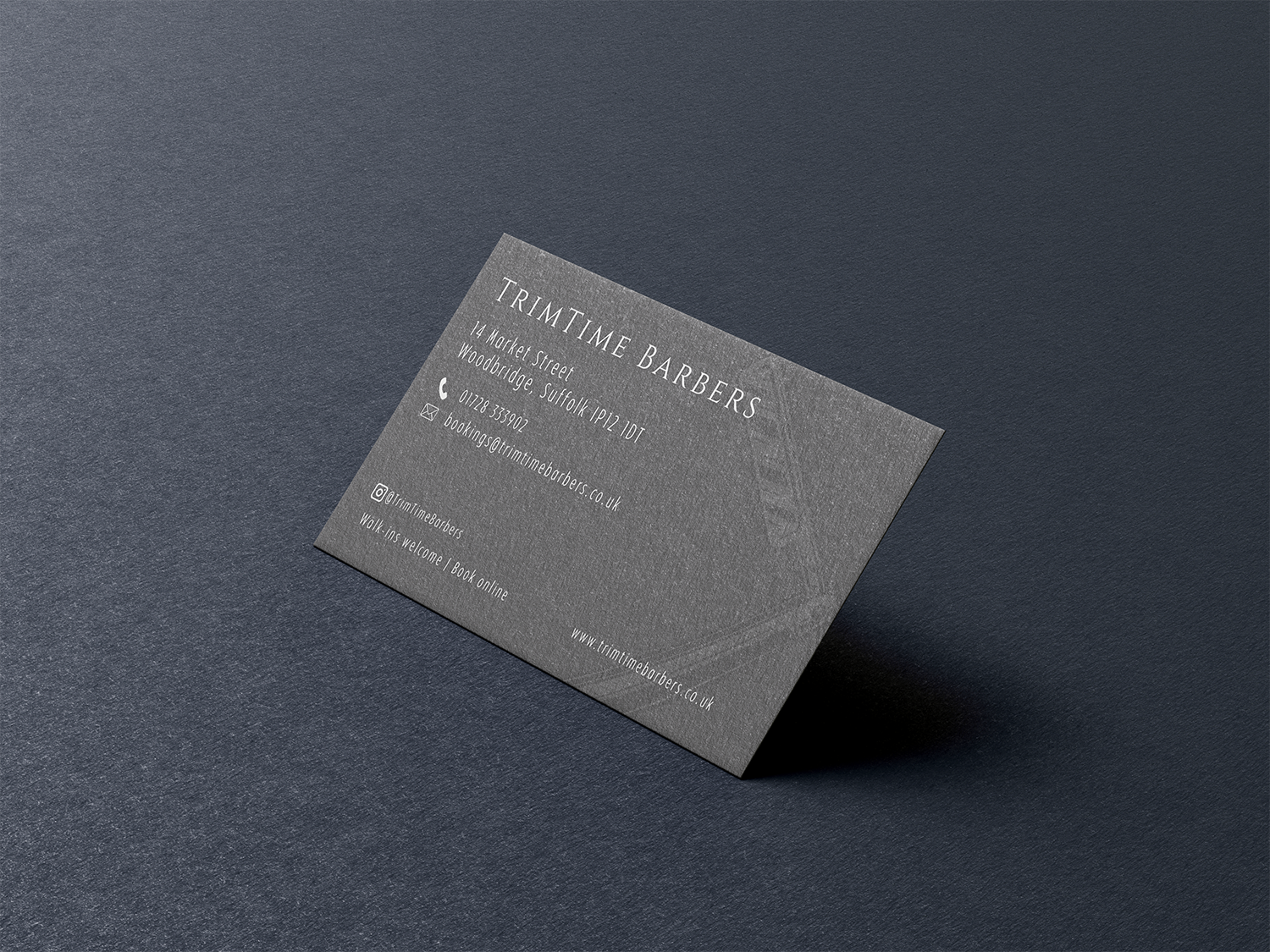 Trimtime business card front