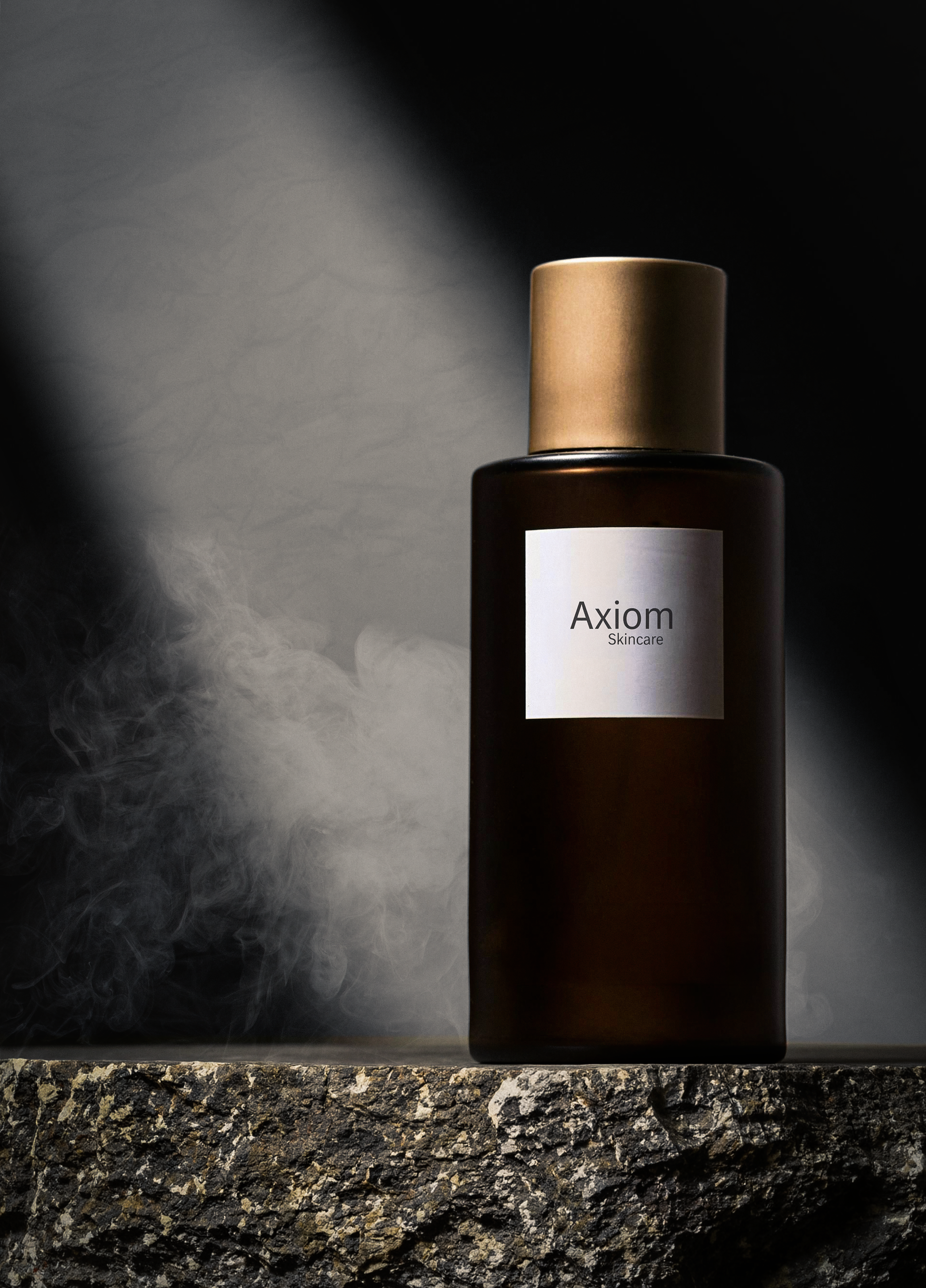 Axiom Skincare product after luxury editorial treatment