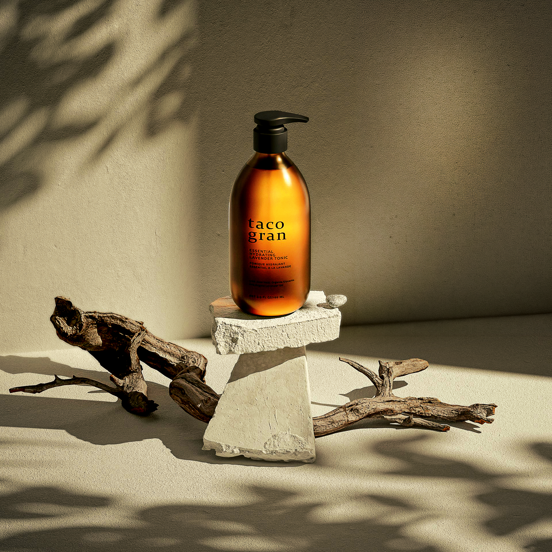 Taco Gran bottle after editorial colour grade